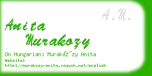 anita murakozy business card